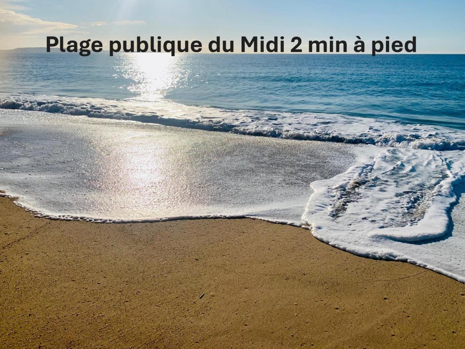 Studio Lumineux 200 M Des Plages A0B192 Cannes Exterior foto